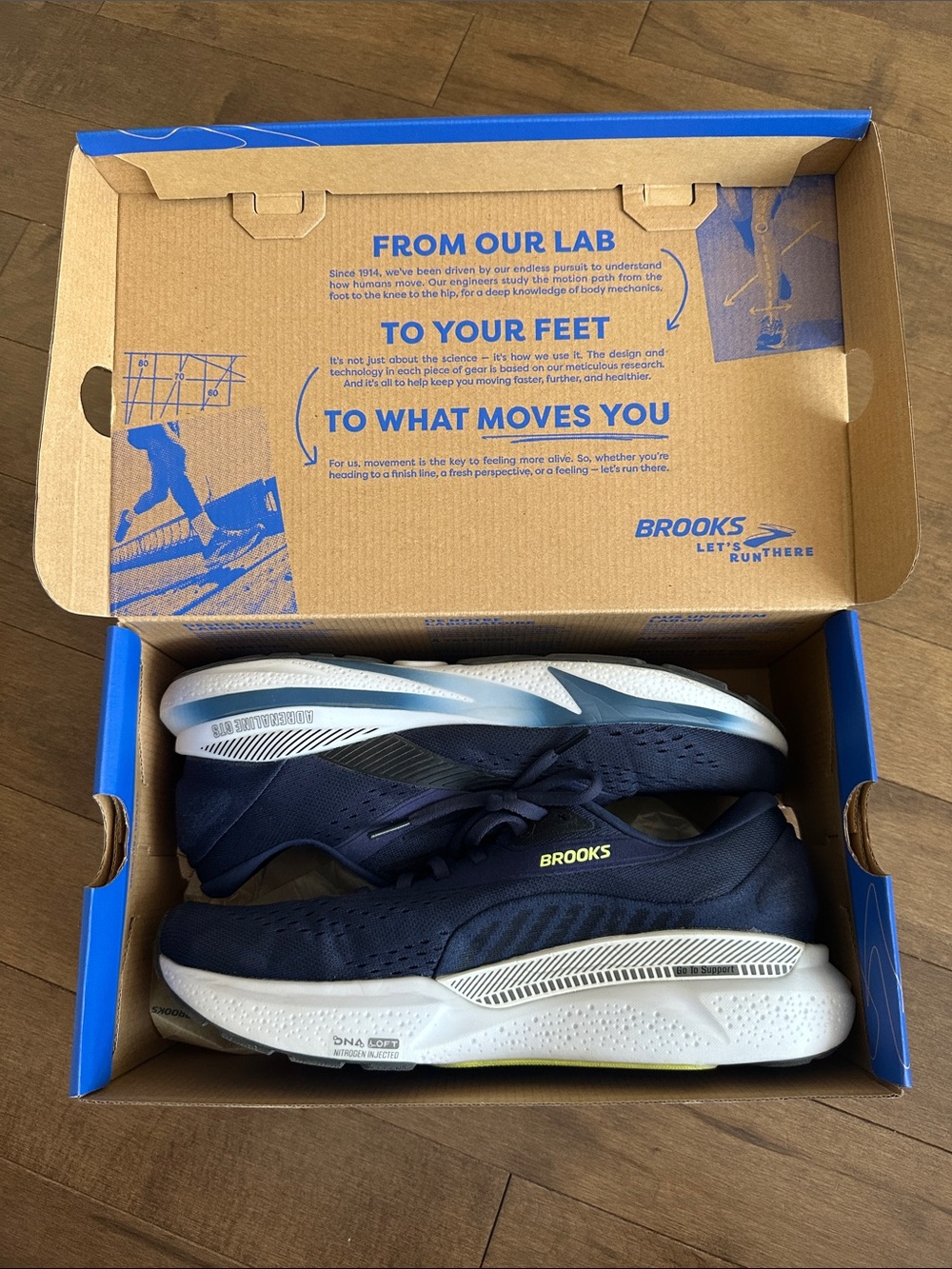 Brooks Adrenaline GTS Men’s Running Shoes - Navy with White Midsole
